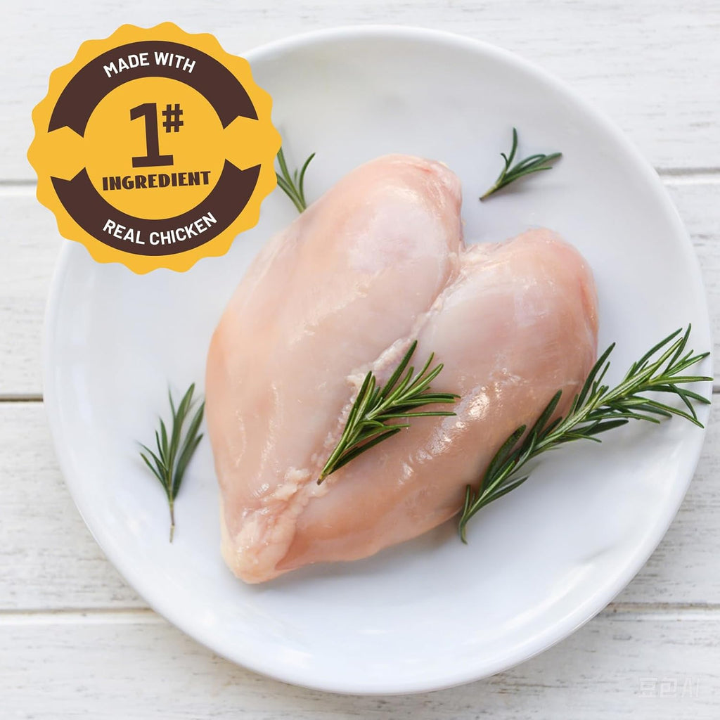 PAWUP Chicken Rings Dog Treats, Soft Chicken Jerky, Easy to Eat, High Protein Low Fat Daily Treats for Small Medium Large Dogs, 12.5 oz | High Protein Chicken Jerky, Easy to Eat, Rawhide-Free Natural Chews, Small and Medium Breed Dogs - Pawup