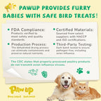 PAWUP Dog Treat Chicken Wrapped Cod Skins, Fish Chews, 12-15 Count | Crunchy & Chewy, Rawhide-Free, Rich in Omega-3, for Small, Medium & Large Breeds, 12.5 oz