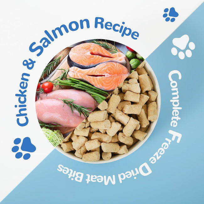 Freeze-Dried Chicken & Salmon Treats for Dogs & Cats, High-Protein Snacks, 5.3 oz Main Image