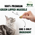 Freeze Dried Green Lipped Mussels for Dogs, Joint & Hip Health, 3.5 oz - Pawup