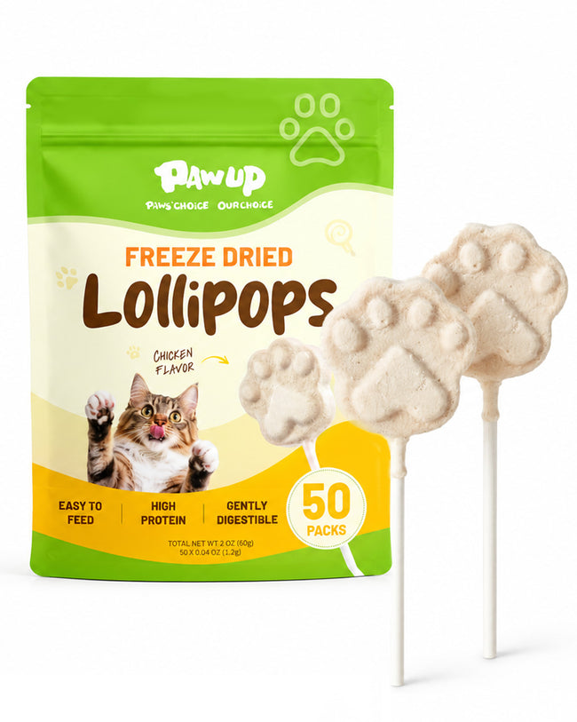 PAWUP Freeze Dried Chicken Cat Treats, High-Protein Cat Snacks, 10 Pack - Pawup Hover Image