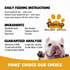 Chicken Wrapped Rawhide Sticks for Teeth Cleaning, Taurine Added 24oz - Pawup