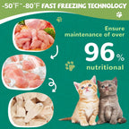 Freeze-Dried Chicken Treats for Cats & Dogs, High-Protein Single-Ingredient Food Topper, 3.8 oz - Pawup