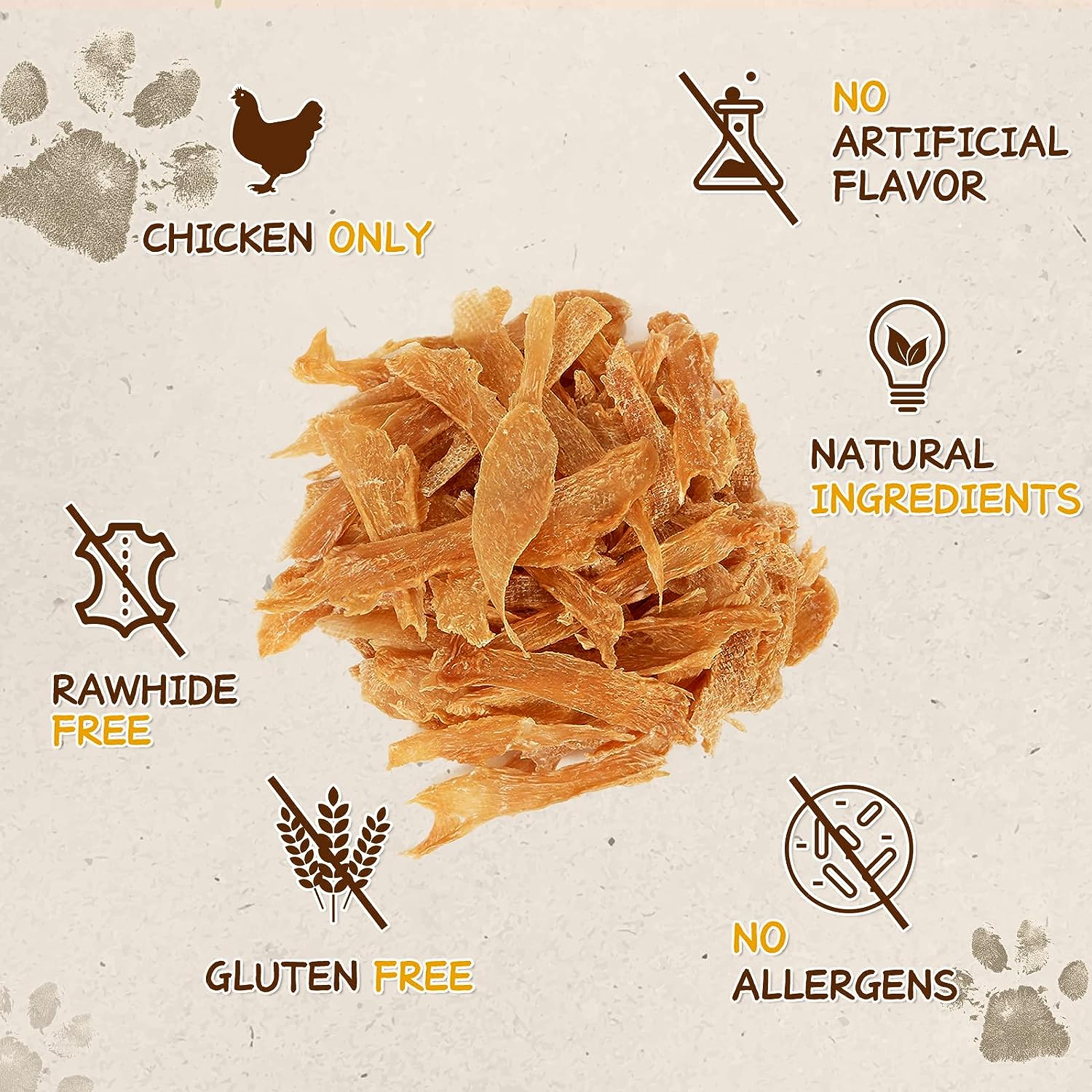 Chicken Chip Jerky Crisp Flakes For Dog Treats, 6 oz - Pawup