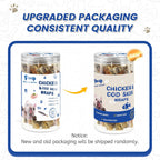 PAWUP Dog Treat Chicken Wrapped Cod Skins, Fish Chews, 12-15 Count | Crunchy & Chewy, Rawhide-Free, Rich in Omega-3, for Small, Medium & Large Breeds, 12.5 oz