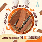 Salmon Strips Dog Treats, High-Protein Omega 3-6 Snacks for Dogs, 12.5 oz - Pawup