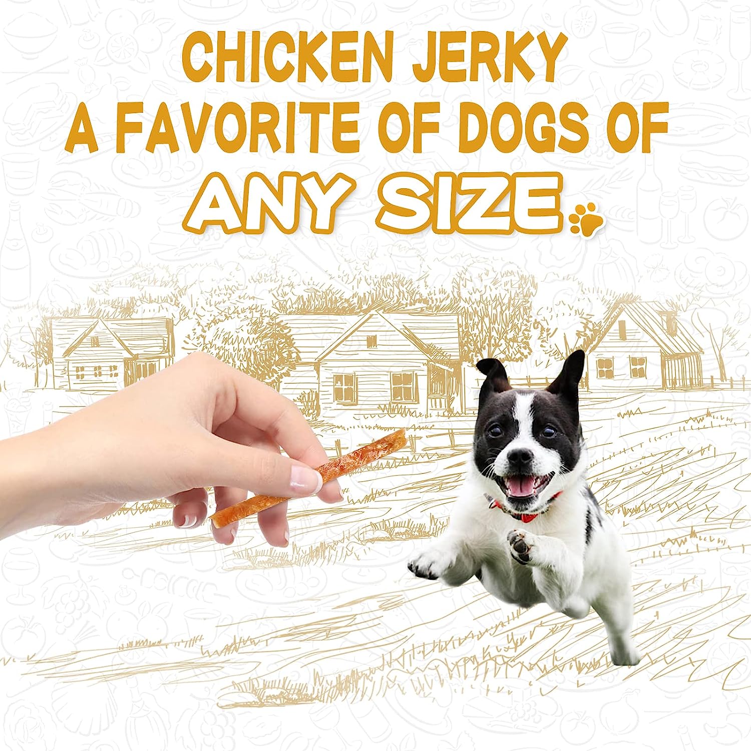 Chicken Jerky Strips Dog Treats, Jerky Cuts, 12.5 oz - Pawup