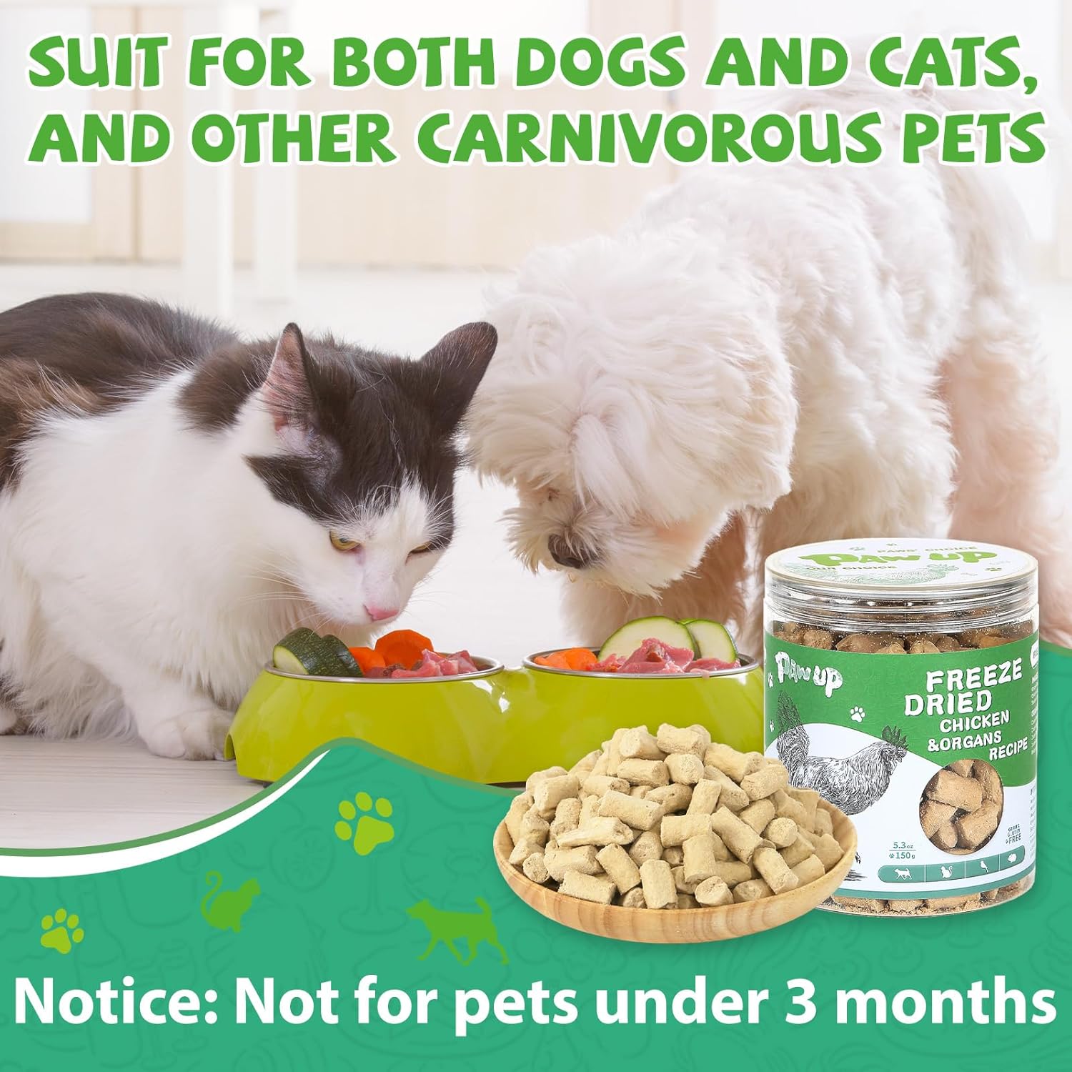 Pet Food Freeze Dried Meat Bites Chicken Recipe - Pawup