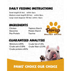PAWUP Dog Treats, Chicken Jerky Strips, 12.5 oz | Low Fat & High Protein, Easy-to-Tear, Natural Training Treats for Small & Medium Dogs - Pawup