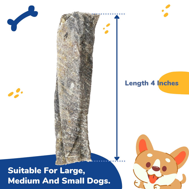 Cod Skin Dog Treat, Fish Skins Rolls, Rawhide Free Single Ingredient Natural Dog Chews, 7oz Main Image