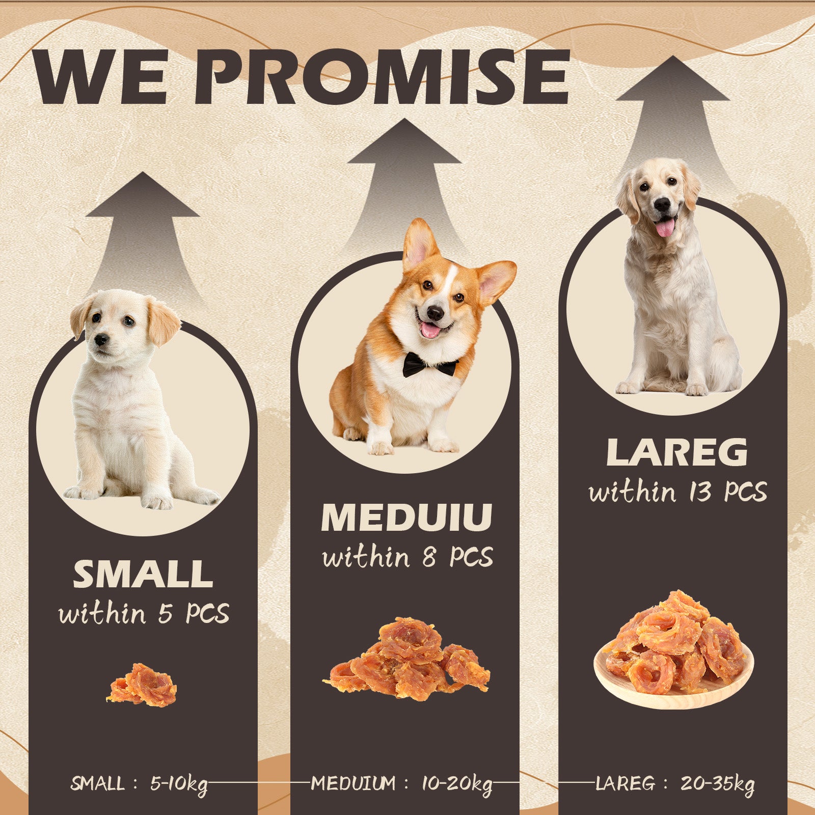 Chicken Jerky Rings Dog Treats, High Protein Chewy Snacks for Small Medium Large Dogs, Taurine Added, 10.6oz - Pawup
