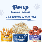 PAWUP Freeze Dried Dog Treats, 100% Shrimp, Omega-3 Rich Snack for Small, Medium & Large Dogs & Cats, 1.5 oz Bag - Pawup