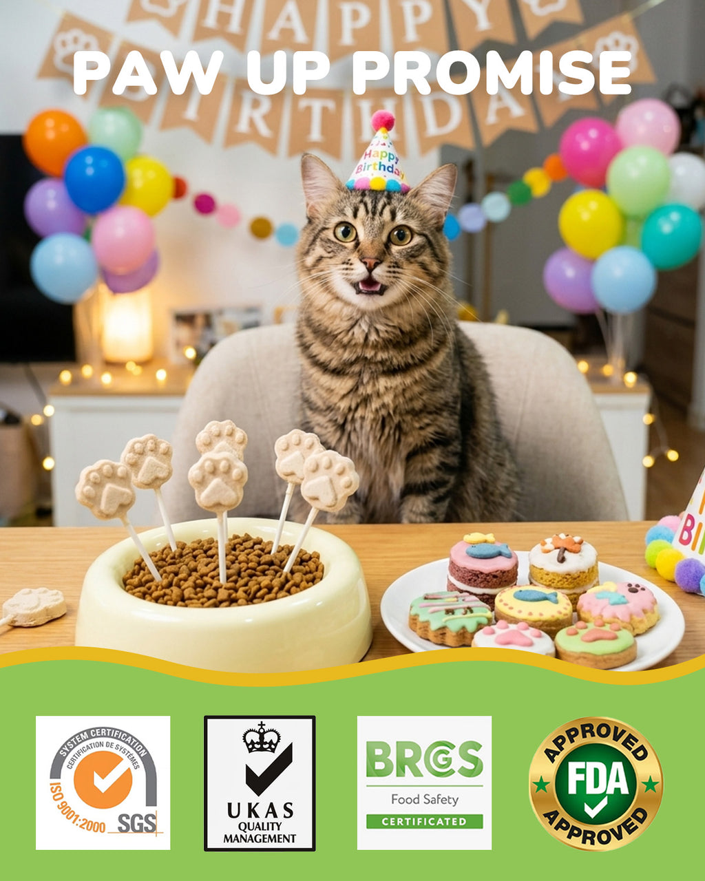 PAWUP Freeze Dried Chicken Cat Treats, High-Protein Cat Snacks, 50 Pack