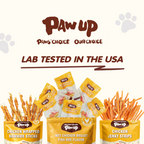 PAWUP Steamed Chicken Wet Food Tooper Dog & Cat Treat - Only 4 Ingredients, Skin & Coat Support, Low Fat Soft Wet Treats for Puppies, Kittens & Senior Pets, 8 Count, 8.5 oz Bag