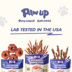 PAWUP Dog Treats Duck Wrapped Rawhide Sticks, Dog Bones for Small Medium Large Dogs, Long Lasting Dog Chew Dental Treats, 10.6oz - Pawup