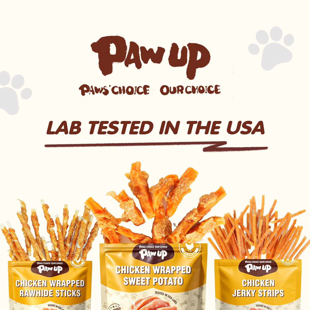 Chicken Wrapped Sweet Potato Dog Treats, Low Fat, Natural Sweet Potato Chews for Dogs, 10.4oz - Pawup