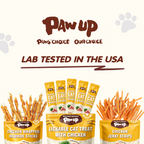 PAWUP Cat Treats Chicken Squeeze Up Puree Indoor Cat Treats for Hairball Control, Lickable Wet Treats with Cat Grass, Grain-Free Healthy Snacks for All Cats, 20 Count