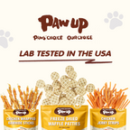 PAWUP Freeze Dried Dog Treats, Goat Milk Chicken and Liver Patties, High Protein Probiotic Snack for Small, Medium & Large Dogs, 2.5 oz Bag - Pawup