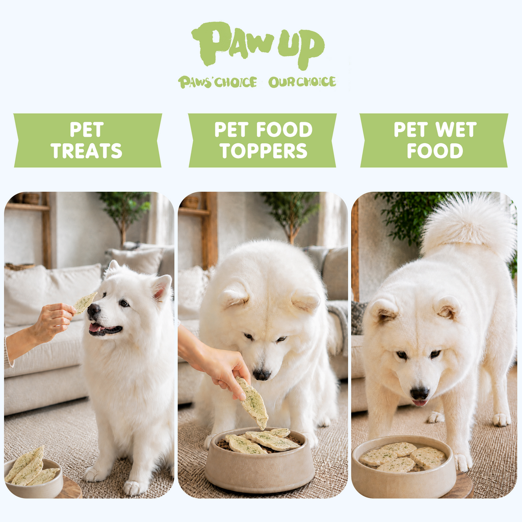 PAWUP Freeze Dried Dog Treats Chicken Breast Slices with Kale for Small, Medium & Large Dogs & Cats, 3.2 oz