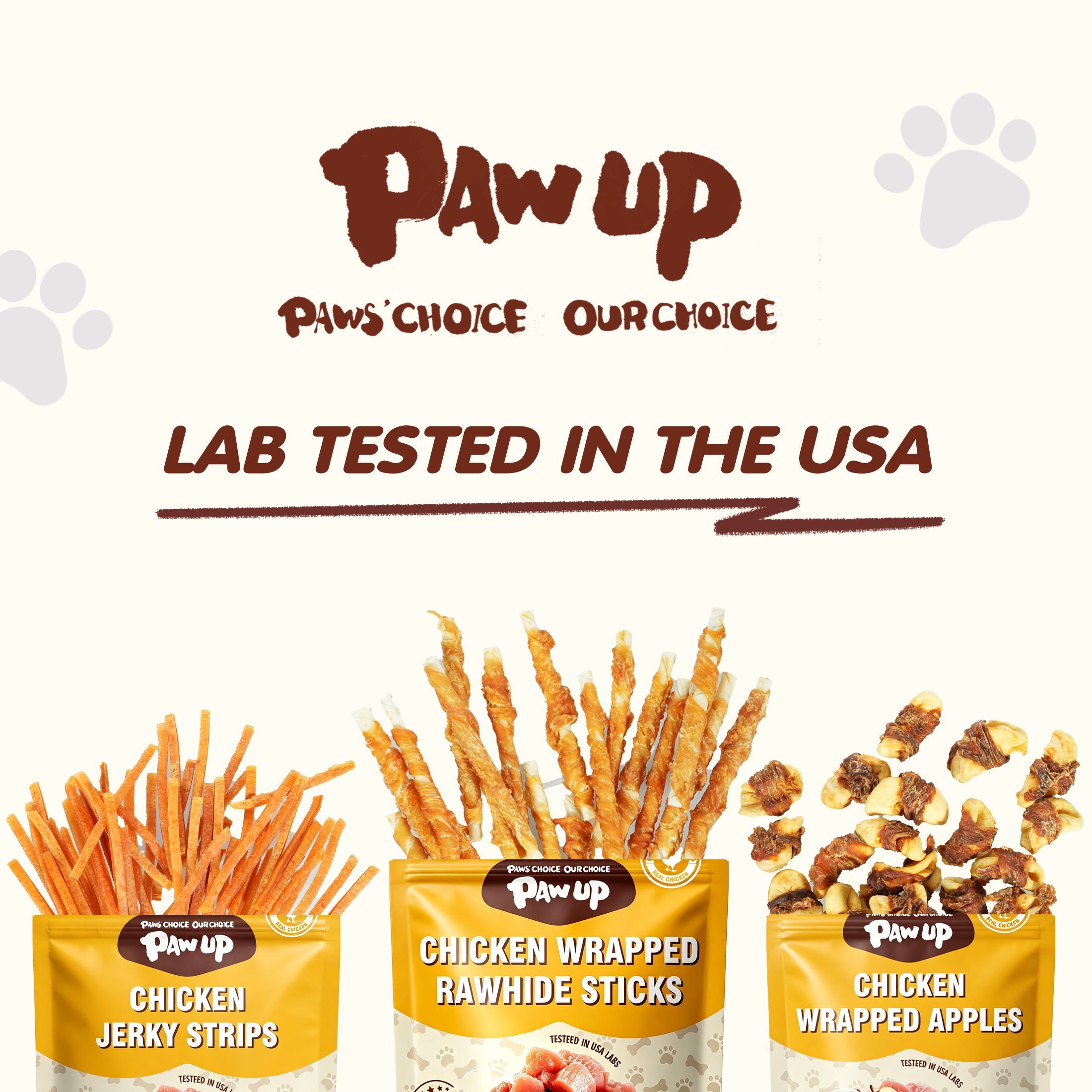 Chicken Wrapped Rawhide Stick Dog Treats, Long-Lasting Chews for Dogs, 10.4 oz - Pawup