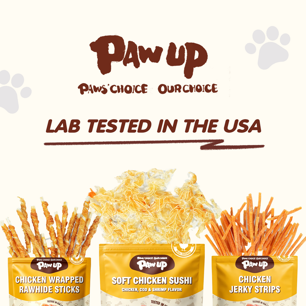 PAWUP Dog Treats Chicken Shrimp Jerky Rolls for Small, Medium & Large Dogs, 5.5 oz Bag