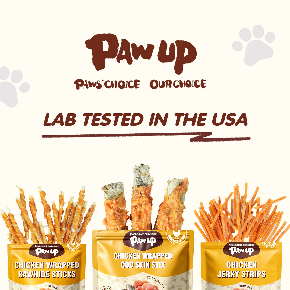 Chicken Wrapped Cod Skin Dog Treats, Rawhide-Free High-Protein Chews for Dogs, 11 oz - Pawup