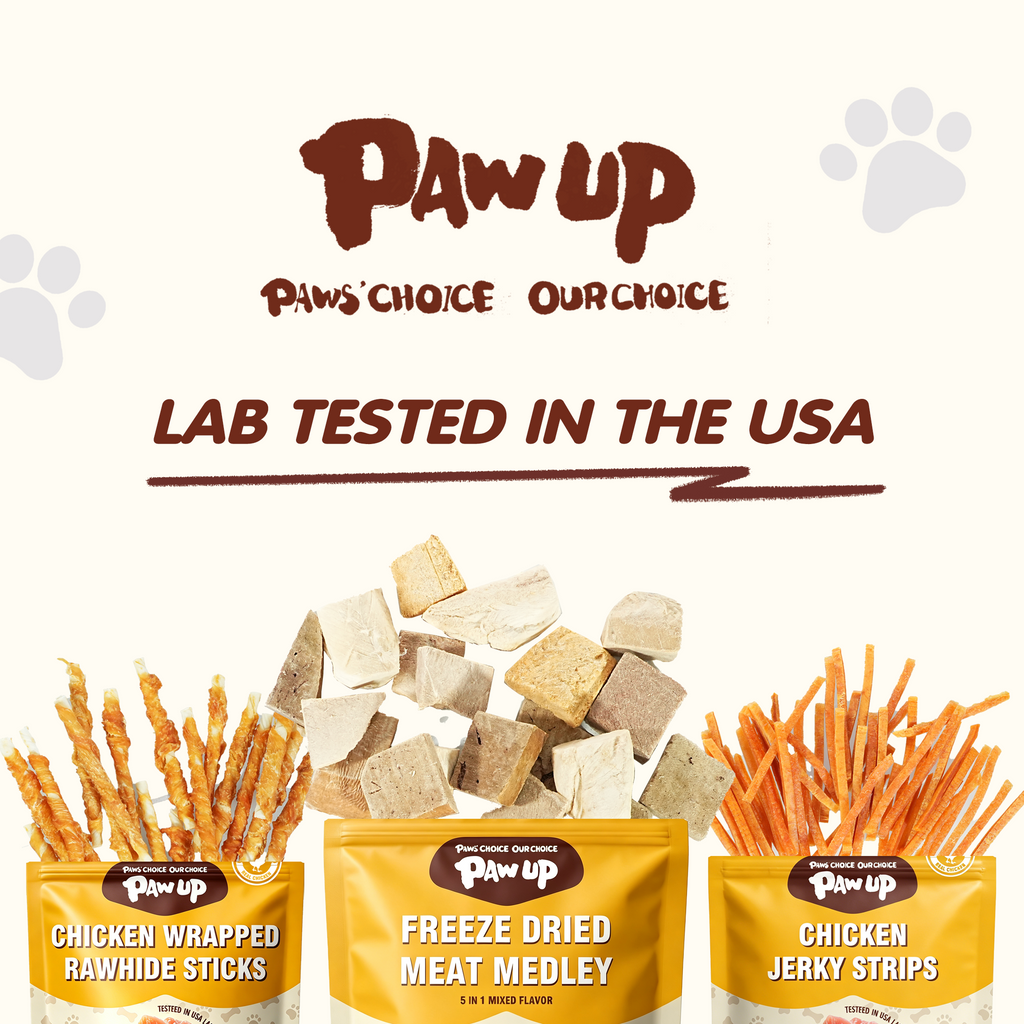 PAWUP Freeze Dried Dog Treats, Chicken, Duck, Beef, Beef Liver & Salmon, Single-Ingredient Variety Snack Pack for Small, Medium & Large Dogs, 2.5 oz Bag - Pawup