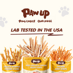 PAWUP Dog Treats Chicken Jerky Cod Flavor, Training Treats for Small Medium Large Dogs, 10.6oz