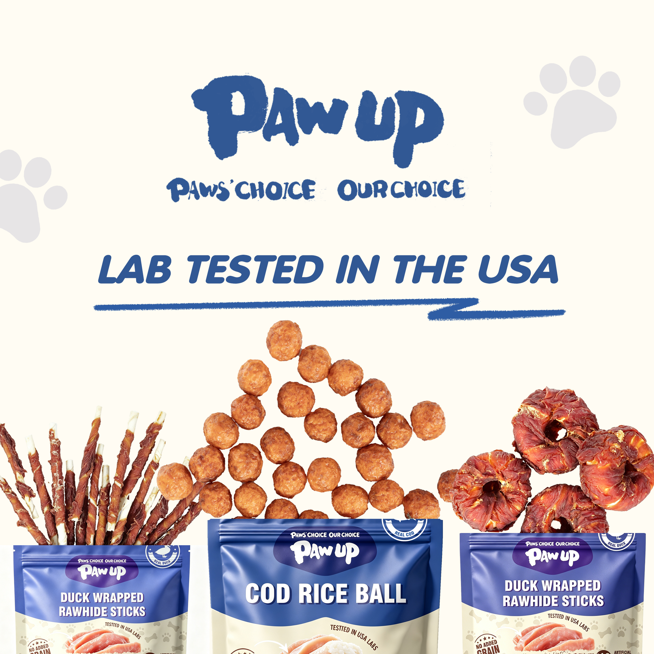 PAWUP Cod Natural Dog Treats, Popcorn-Inspired Crunchy Bites, Healthy Reward or Training Treat for Skin & Coat Health, Small Medium Large Dog, 2.5oz