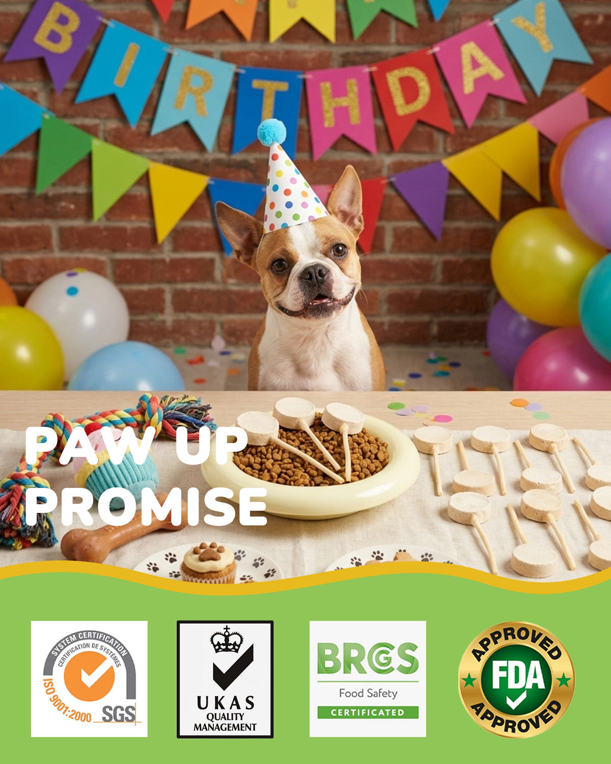 PAWUP Freeze Dried Dog Chicken Treats Snacks with Rawhide Stick,10 Pack