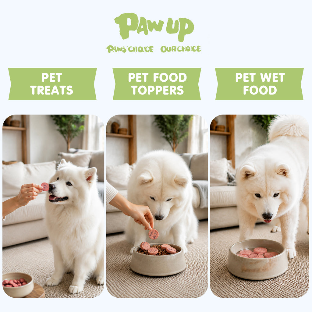 PAWUP Freeze Dried Dog Treats, Real Chicken with Cranberry, High Protein Crunchy Training Snack for Small Medium Large Dogs, 3.6 oz Bag