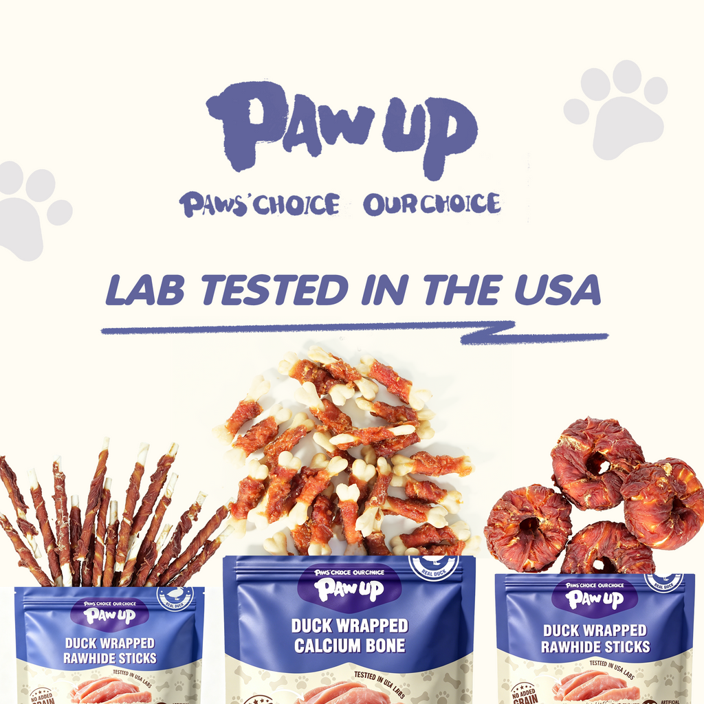 Duck Wrapped Calcium Bone Dog Treats, Rawhide-Free High-Protein Chews for Puppies & Small Dogs, 10.6 oz - Pawup