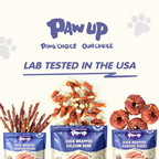 Duck Wrapped Calcium Bone Dog Treats, Rawhide-Free High-Protein Chews for Puppies & Small Dogs, 10.6 oz - Pawup