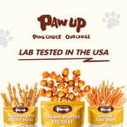 PAWUP Chicken Wrapped Egg Yolks Dog Treats, High Protein Dog Snacks for Small Medium Large Dogs, 10.6oz