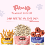PAWUP Freeze Dried Dog Treats, Real Rabbit Bites, Single Protein Snack for Small, Medium & Large Dogs, 2.5 oz Bag - Pawup