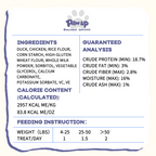 PAWUP Duck Natural Dog Treats, Popcorn-Inspired Crunchy Bites, Healthy Reward or Training Treat for Picky Eaters, Small Medium Large Dog, 2.5oz