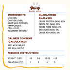 PAWUP Freeze Dried Dog Treats, Goat Milk Chicken and Liver Patties, High Protein Probiotic Snack for Small, Medium & Large Dogs, 2.5 oz Bag - Pawup