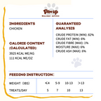 PAWUP Freeze Dried Cat Treats, Chicken Jerky, Single Ingredient Chewy Snack for Small, Medium & Large Cats, 1.5 oz Bag - Pawup