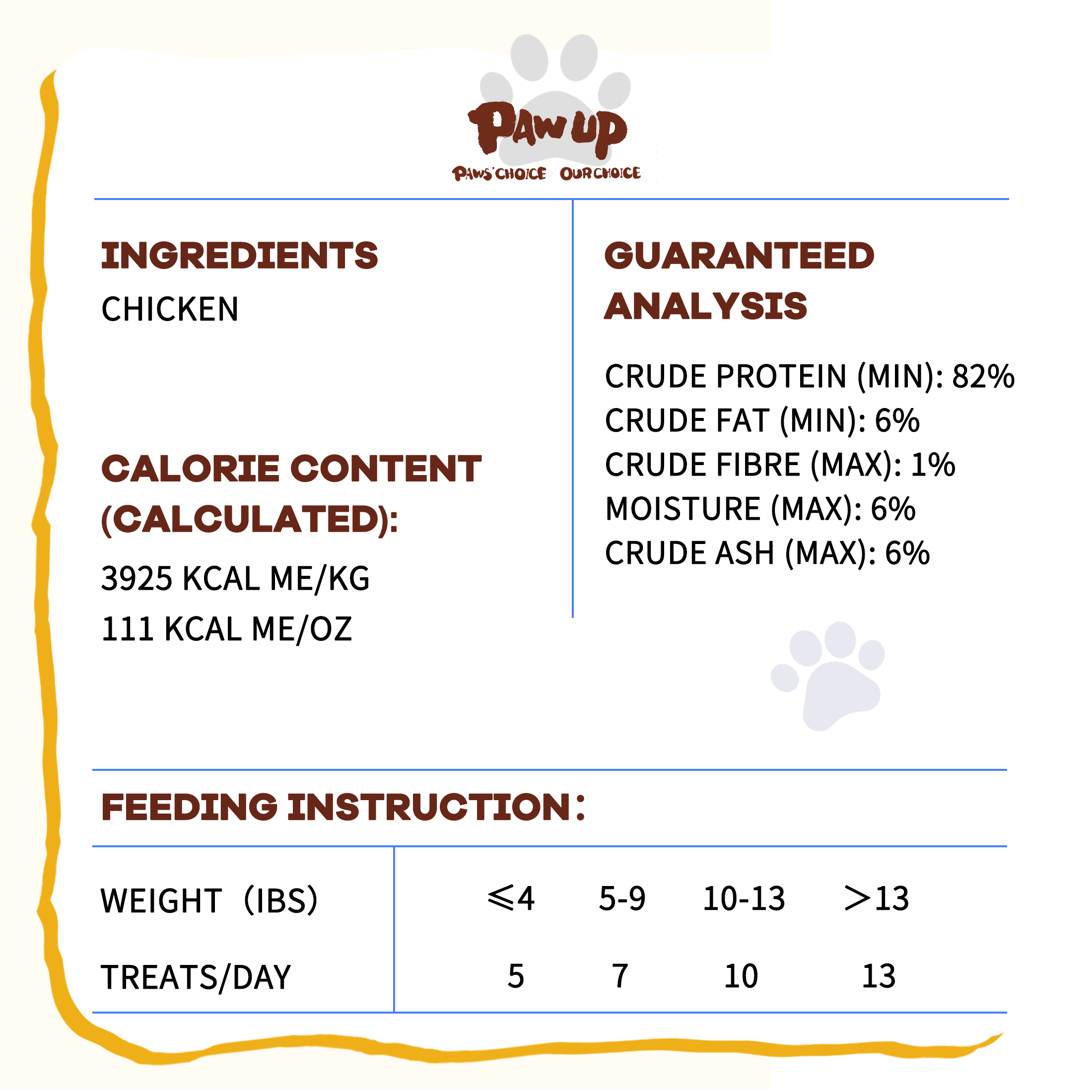 PAWUP Freeze Dried Cat Treats, Chicken Jerky, Single Ingredient Chewy Snack for Small, Medium & Large Cats, 1.5 oz Bag - Pawup
