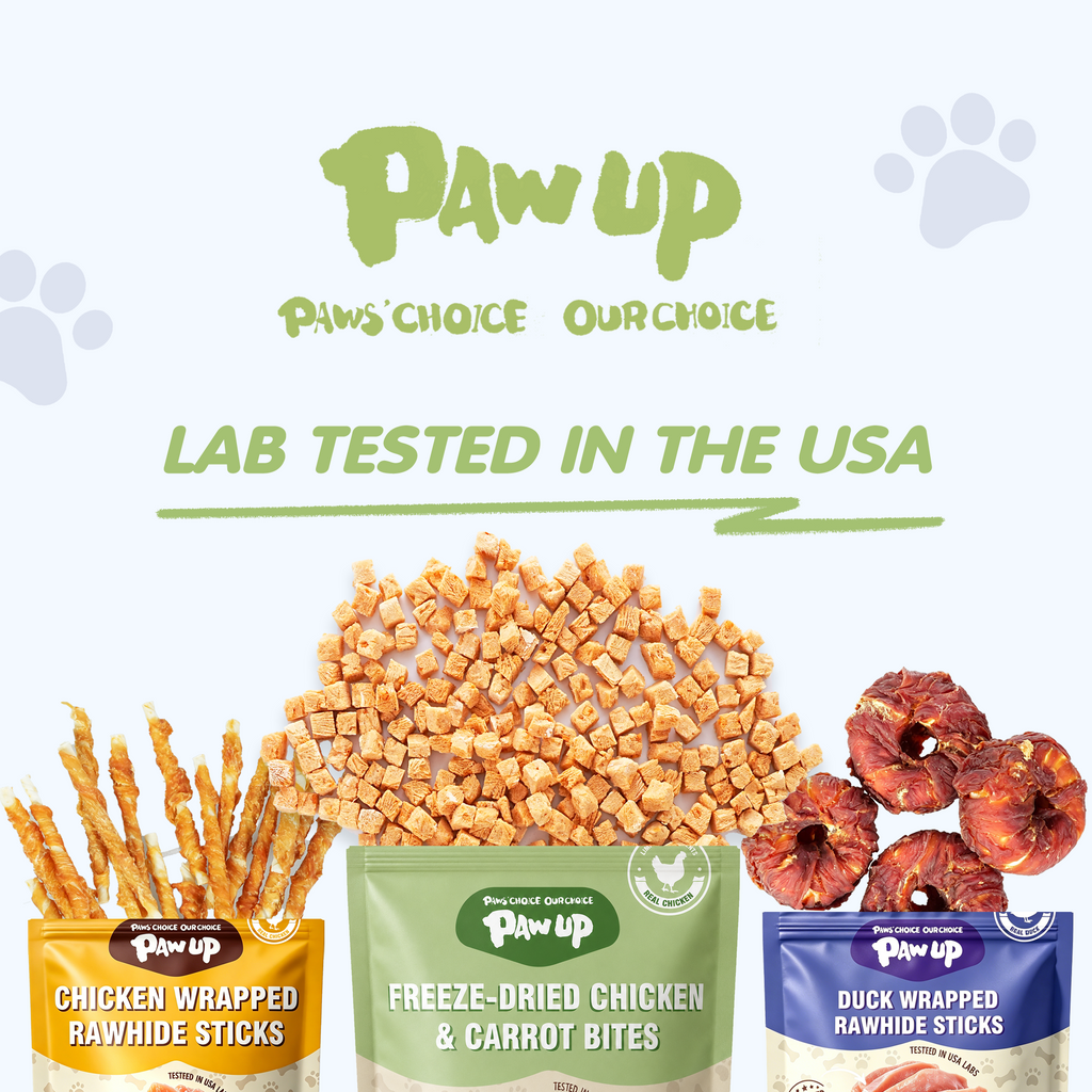 PAWUP Freeze Dried Dog Treats, Real Chicken with Carrot, High Protein Crunchy Training Snack for Small Medium Large Dogs, 3.6 oz Bag