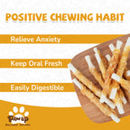 Chicken Wrapped Rawhide Sticks for Teeth Cleaning, Taurine Added 24oz - Pawup