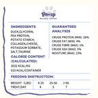 PAWUP Duck Sausage with Cheese Dog Treats, Natural Dog Snacks for Small Medium Large Dogs, Training Treats for Dogs, 10.6oz - Pawup
