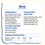 PAWUP Cod Natural Dog Treats, Popcorn-Inspired Crunchy Bites, Healthy Reward or Training Treat for Skin & Coat Health, Small Medium Large Dog, 2.5oz