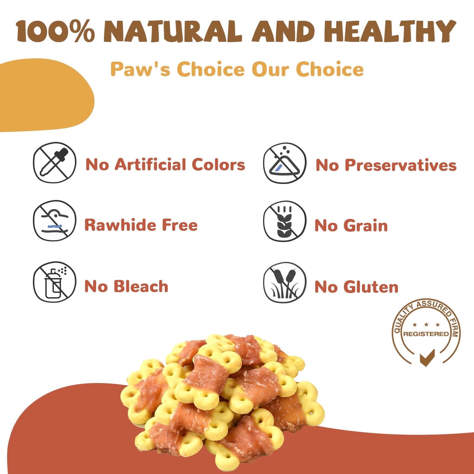 Chicken Wrapped Pumpkin Biscuit Dog Treats, Grain-Free Chewy Snacks for Dogs, 10.6 oz - Pawup