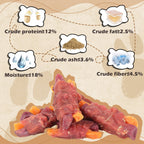 Duck Wrapped Purple & Sweet Potato Dog Treats, High-Fiber Chews for Dogs, 10.6 oz - Pawup