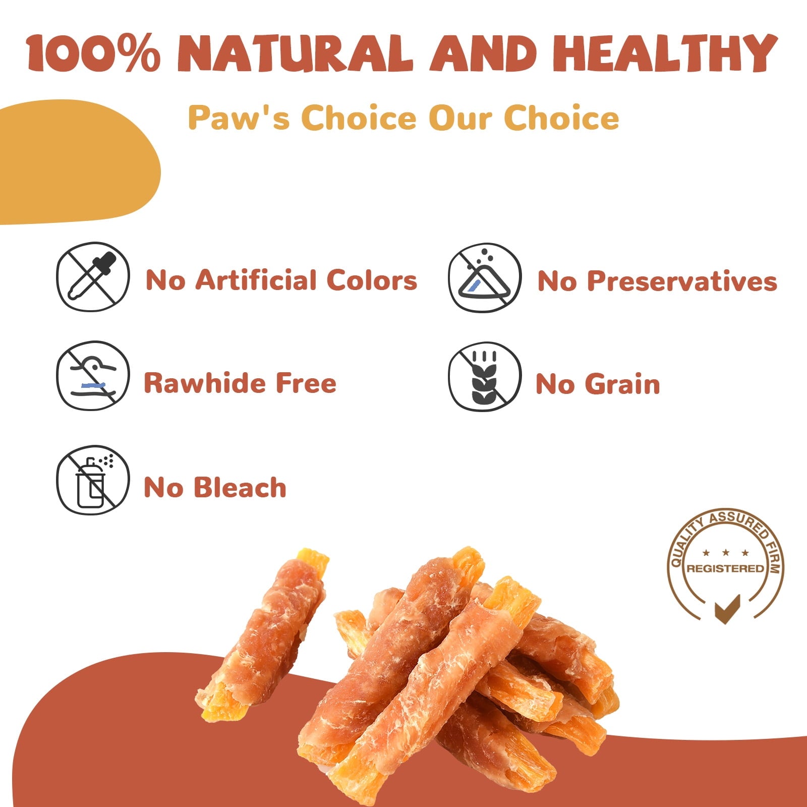 Chicken Wrapped Sweet Potato Dog Treats, Low Fat, Natural Sweet Potato Chews for Dogs, 10.4oz - Pawup
