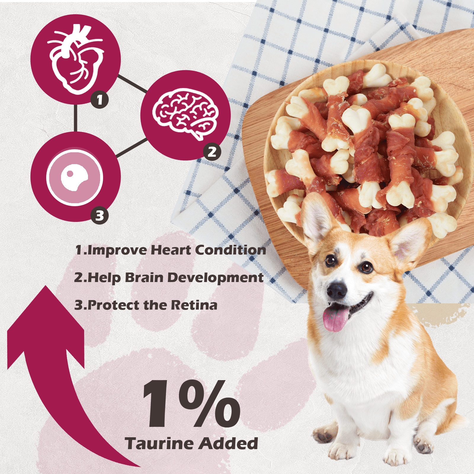 Duck Wrapped Calcium Bone Dog Treats, Rawhide-Free High-Protein Chews for Puppies & Small Dogs, 10.6 oz - Pawup