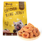 Chicken Jerky Rings Dog Treats, High Protein Chewy Snacks for Small Medium Large Dogs, Taurine Added, 10.6oz - Pawup