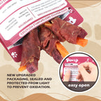 Duck Wrapped Purple & Sweet Potato Dog Treats, High-Fiber Chews for Dogs, 10.6 oz - Pawup