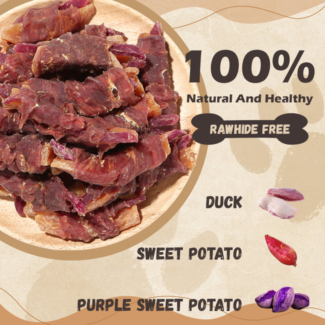 Duck Wrapped Purple & Sweet Potato Dog Treats, High-Fiber Chews for Dogs, 10.6 oz Main Image